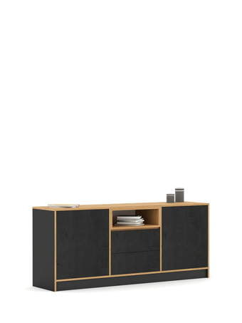 Комод 180-2-45 Concrete Oak