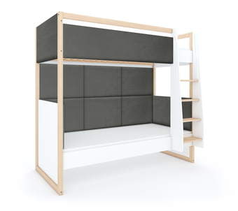 Двуетажно легло Dual White Anthracite дясно