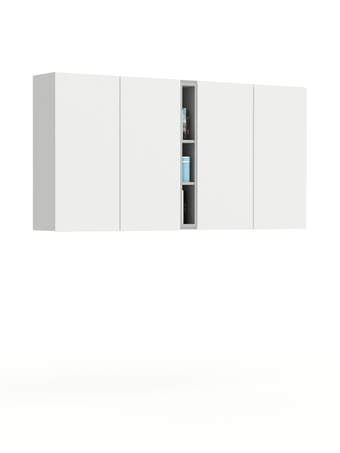 Окачен шкаф 2050-30 White Grey