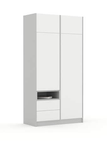 Гардероб 120-2-60/240 White Grey