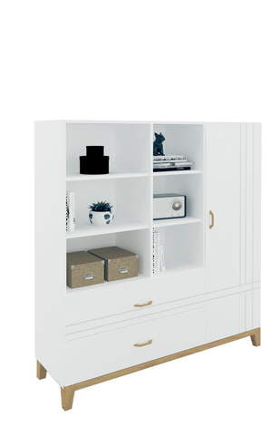 Ниска етажерка 150 Hygge White