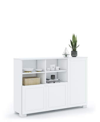 Етажерка 150 ниска Frame White