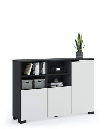 Етажерка 150 ниска UNI Dark Grey