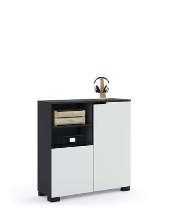 Етажерка 100 ниска UNI Dark Grey