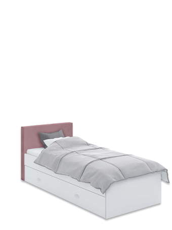 Тапицирано легло 90x200 Young White