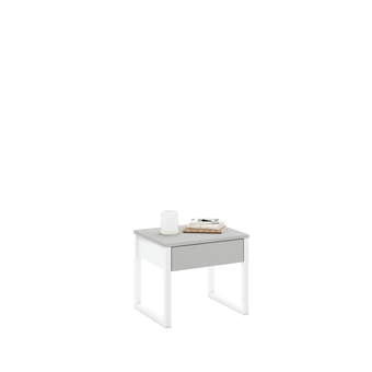 Нощно шкафче Mode White Grey