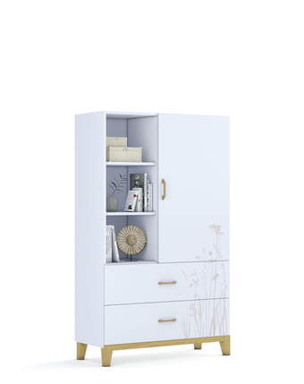 Ниска етажерка 100 Garden White