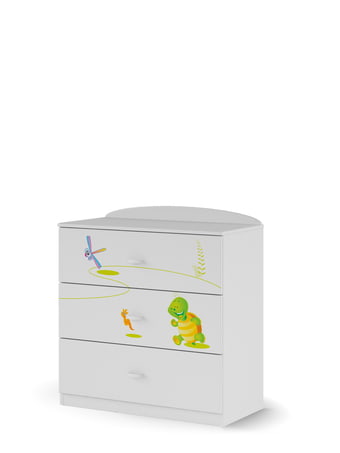 Комод 90 Happy Animals White