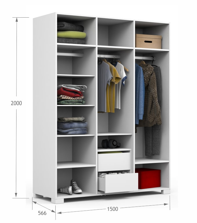 Szafa 150 UNI White